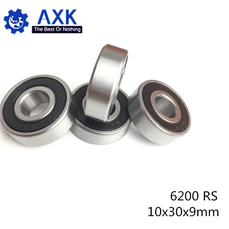 

6200RS Bearing ABEC-3 (8 PCS) 10x30x9 mm Deep Groove 6200-2RS Ball Bearings 6200RZ 180200 RZ RS 6200 2RS EMQ Quality