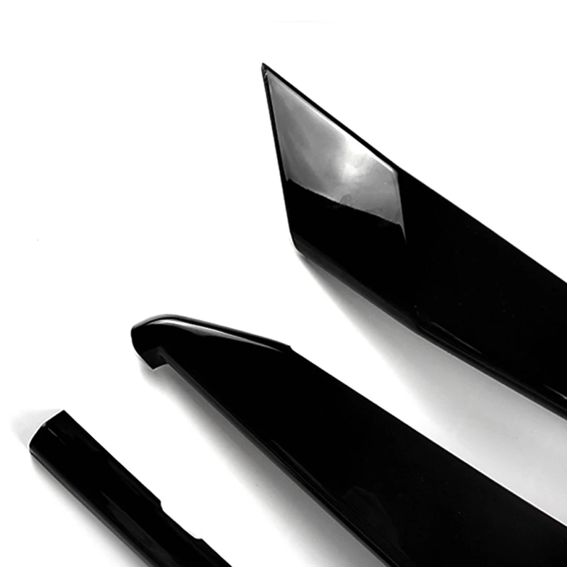 3Pcs/Set Glossy Black U Shape Front Grill Frame Cover Trim ABS Plastic Fit for Nissan Sentra 2021 2020