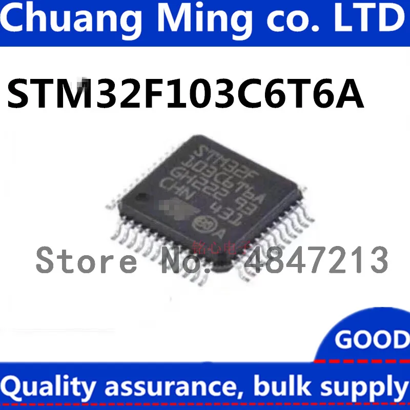 

Free Shipping 20pcs/lots STM32F103C6T6A STM32F103C6T6 STM32F103C6 STM32F103 LQFP-48 IC In stock!