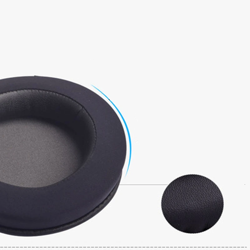 105 мм круглые амбушюры для ушей, набор из губки, имитирующий шелковую ледяную кожу, прохладную и освежающую гарнитуру, кожаный чехол Ew #