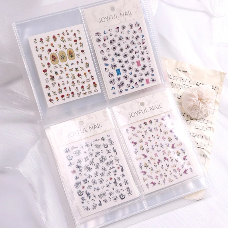 TSZS Sample Nails Reusable Sticker Book Storage Nail Book For Collecting Stickers Albums Nail Art Display Showing Tools