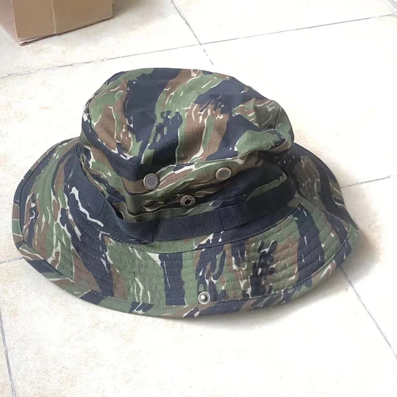 Sombrero táctico ala redonda camuflaje A-TACS desierto punto tigre