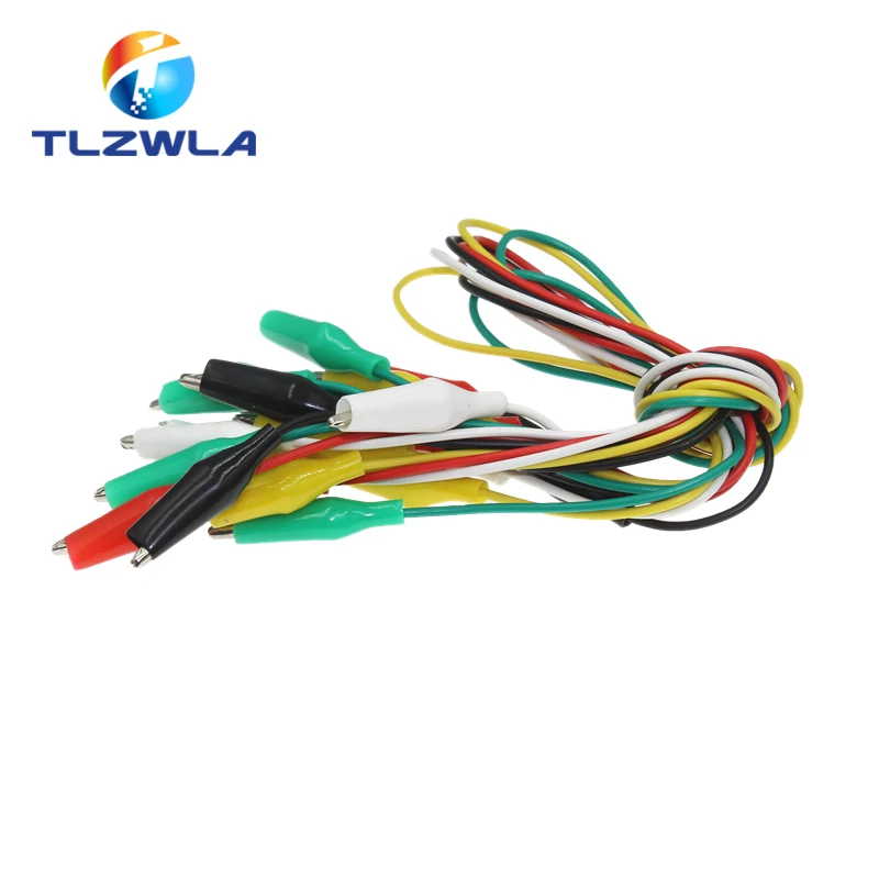 5pcs Line length 30cm Crocodile clip number 35mm 28mm Double-ended Crocodile Clips Cable Alligator Clips Wire Testing Wire Clip