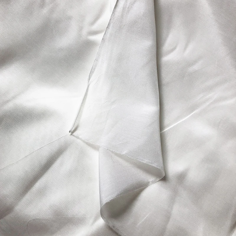 Bestilk Quality Smooth Silk/Cotton Fabric Summer Dress Lining Garment Material DIY Clothes Fabrics for Scarf