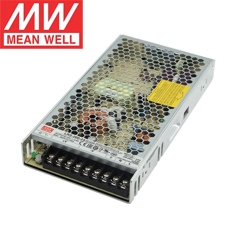 MEAN WELL LRS-200 Series 3.3V 5V 12V 15V 24V 36V 48V meanwell 200W DC Single Output Enclosed Type Switching Power Supply Unit