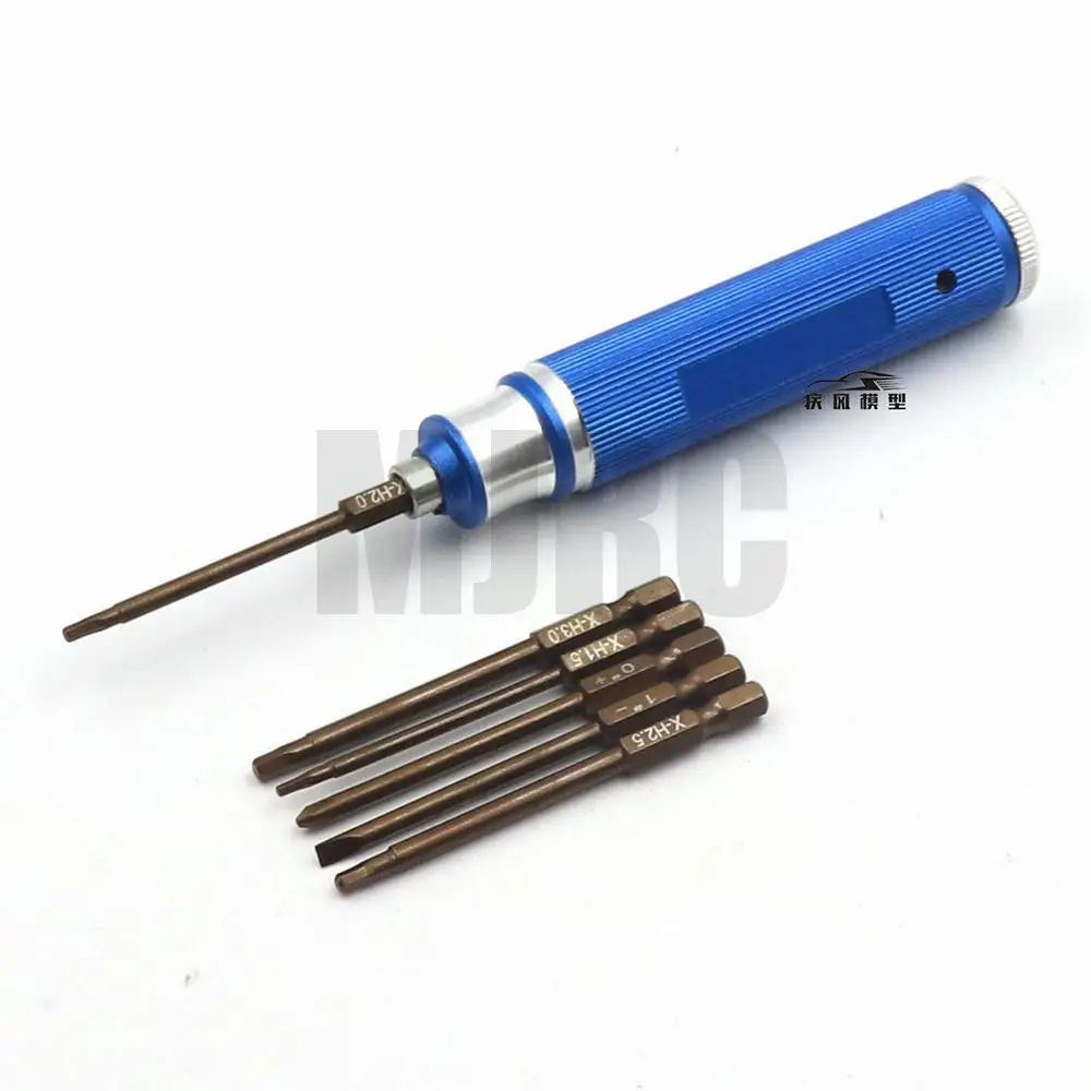 RC 6in 1 Hexagon Head Hex Screw Driver Tool Set Kit 1.5,2.0,2.5,3.0mm for RC Helicopter Car