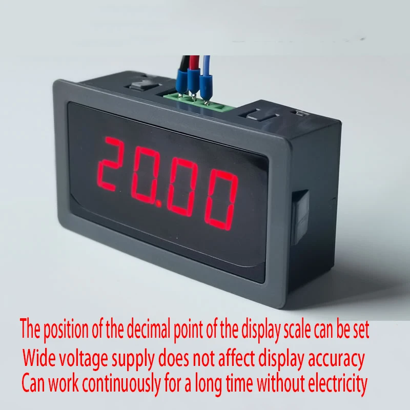 Digital display meter 0-4-20mA current plus or minus ±50mA input mA signal feedback measurement Q02H01B