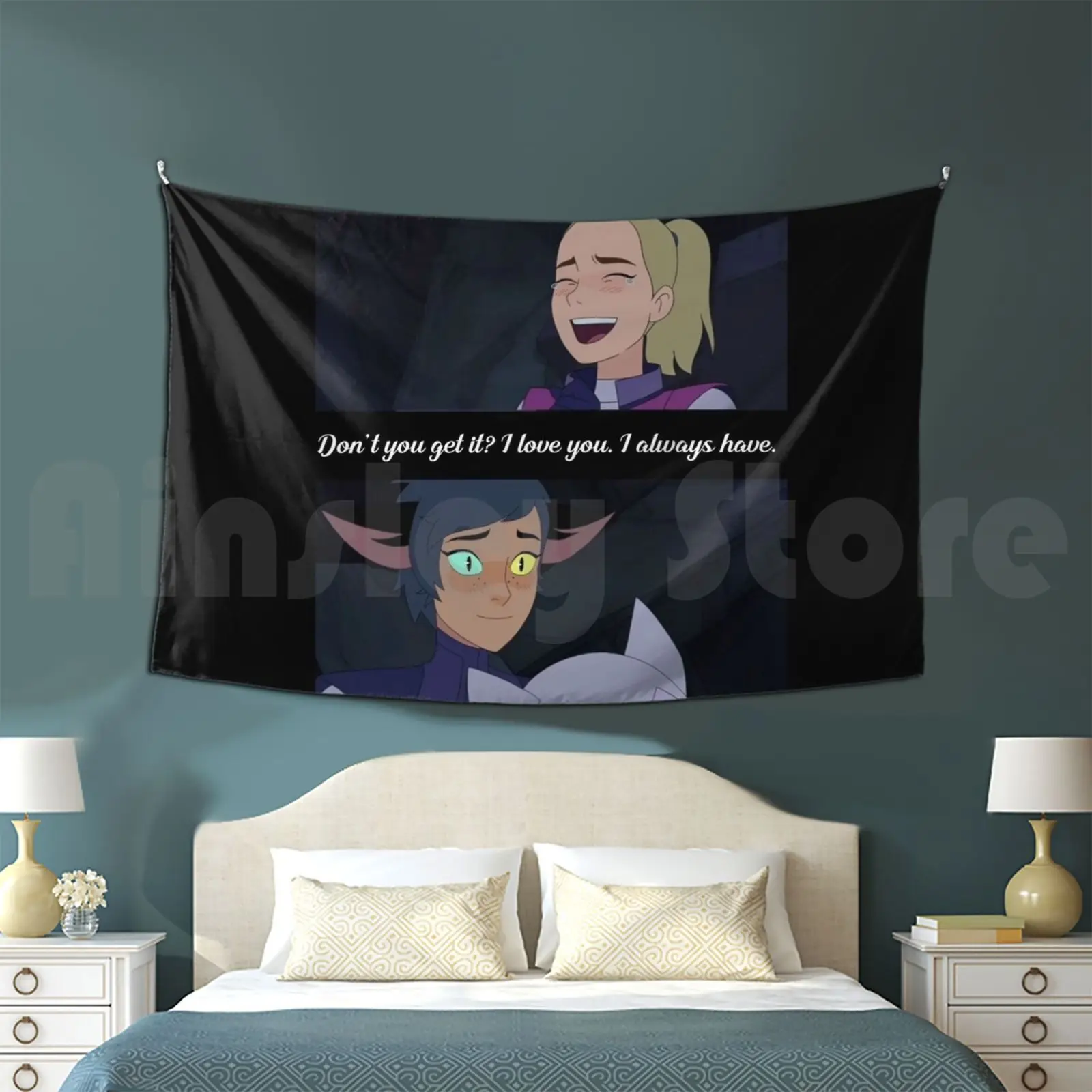 Não você obtenha? Eu te amo. Eu sempre tem tapeçaria personalizada She Ra Shera She Ra Princesas do Poder