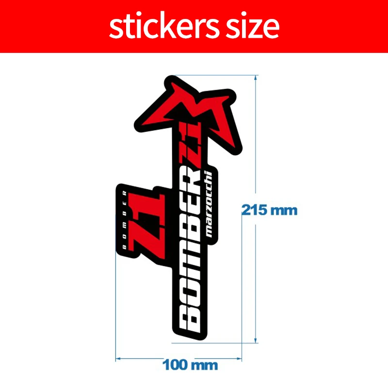 READU Bicycle Stickers 2020 Style BOMBER Z1 Front Fork Stickers MTB Decals bike sticker bike accessories