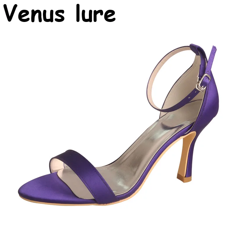 

23 Colors Wedopus Purple Shoes for Women Heels Wedding Shoes for Bride Size 9 Customized Color