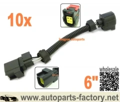 Longyue 10pcs Universal For Dodge/Chrysler 6 Inch O2 Sensor Extension For Jeep Grand Cherokee V6 2012-2014