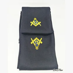 Freemason embroidery logo scarf shawl designer winter men and women scarf solid color warm cashmere scarf shawl