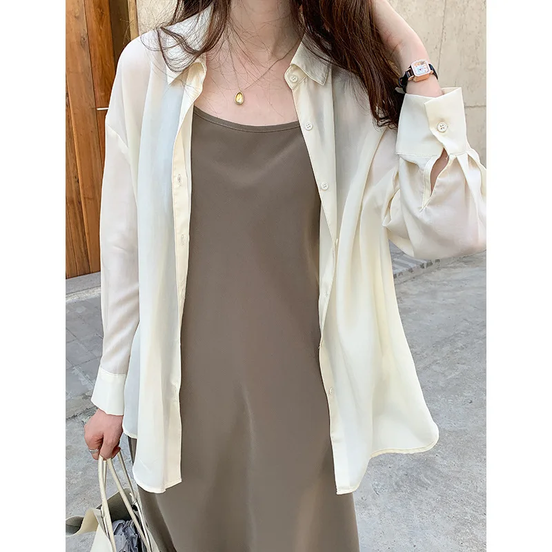 Женская блузка с длинным рукавом, белая, 2020
