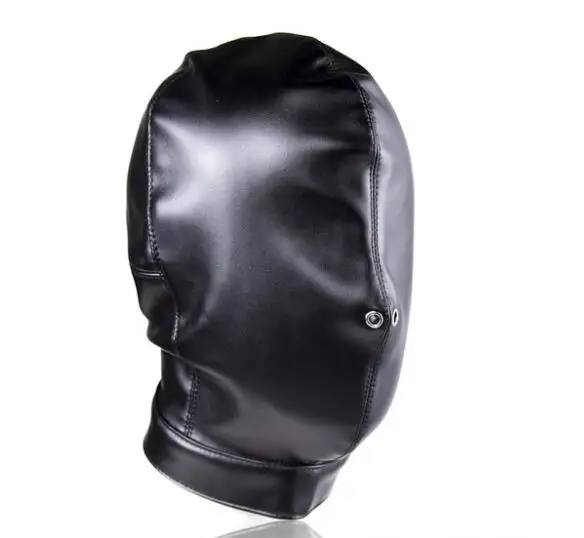 Lederen Maskers Kappen Fetish Volledige Hoofd Hoofddeksels Masker Vrouwen Mannen Cosplay Maskers Kostuums Accessoires