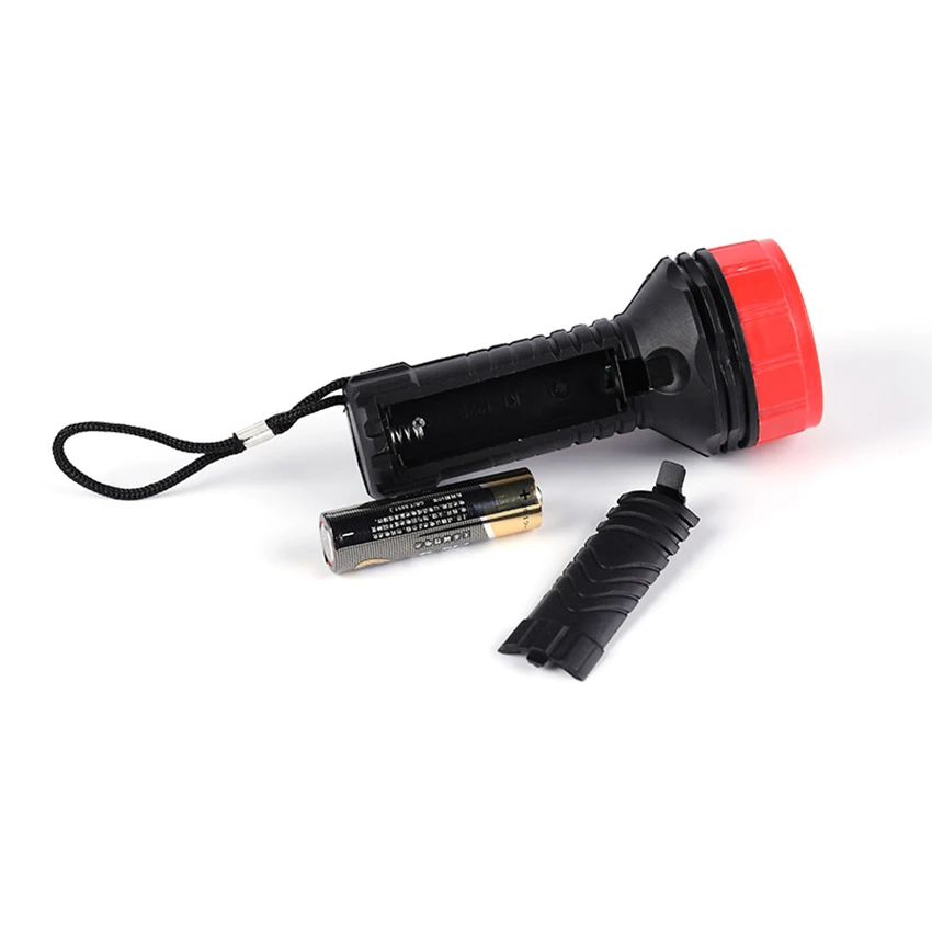 LED Flashlight, Bright and Durable, Plastic Lightweight Flashlight Battery Powered, Use for Emergencies, Camping, Outdoor