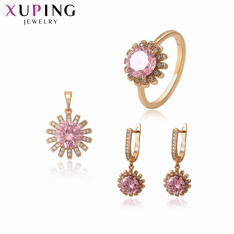 Xuping Fashion Temperament Set for Girl Women Sweet Jewelry Sets Gift 63085