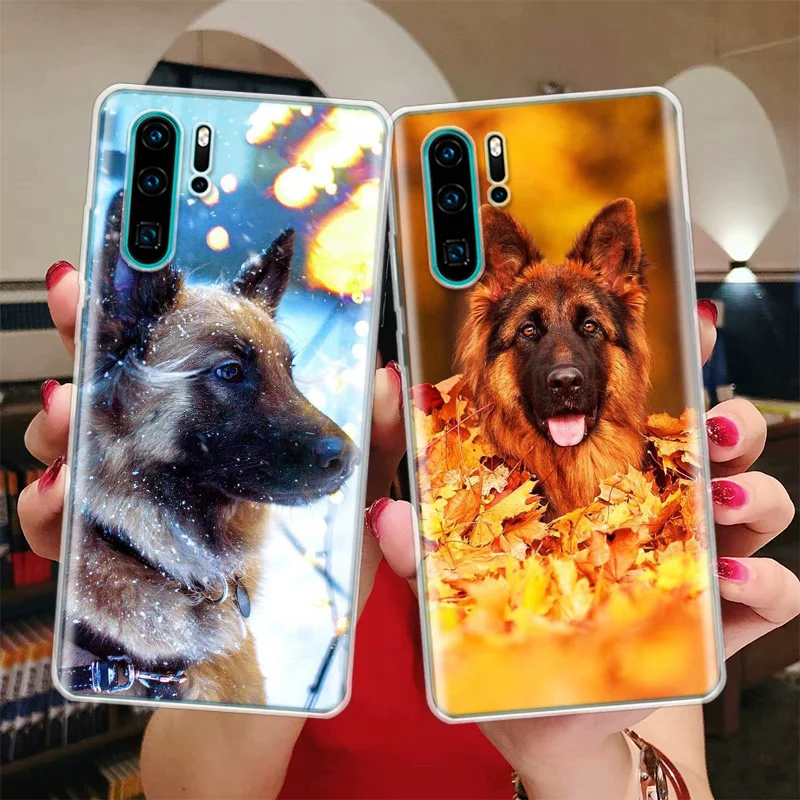 German Shepherd Dog Silicon Call Phone Case For Huawei Y5 Y6 Y7 Y9 Honor 10 Lite 9 8A Pro 8S 8X P Smart Z 2019 9X 10i 20 7X