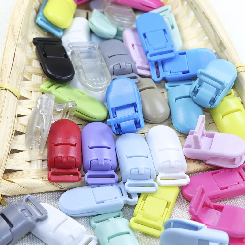 BOBO.BOX Baby Teether Accessories Plastic Clip Baby Silicone Teething Necklace Rattail Cord DIY For Jewelry Pacifier Clips Tool