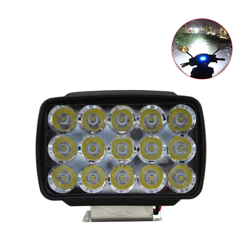 รถจักรยานยนต์Spot Light 15 LED 1000LM Motos ATV UTV Scooterแสง