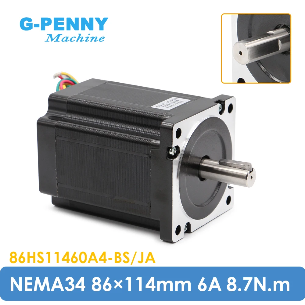 G-Penny NEMA34 silnik krokowy CNC 86*114mm 8,7n. m 6A L = 114mm silnik krokowy do grawerka CNC drukarki 3D