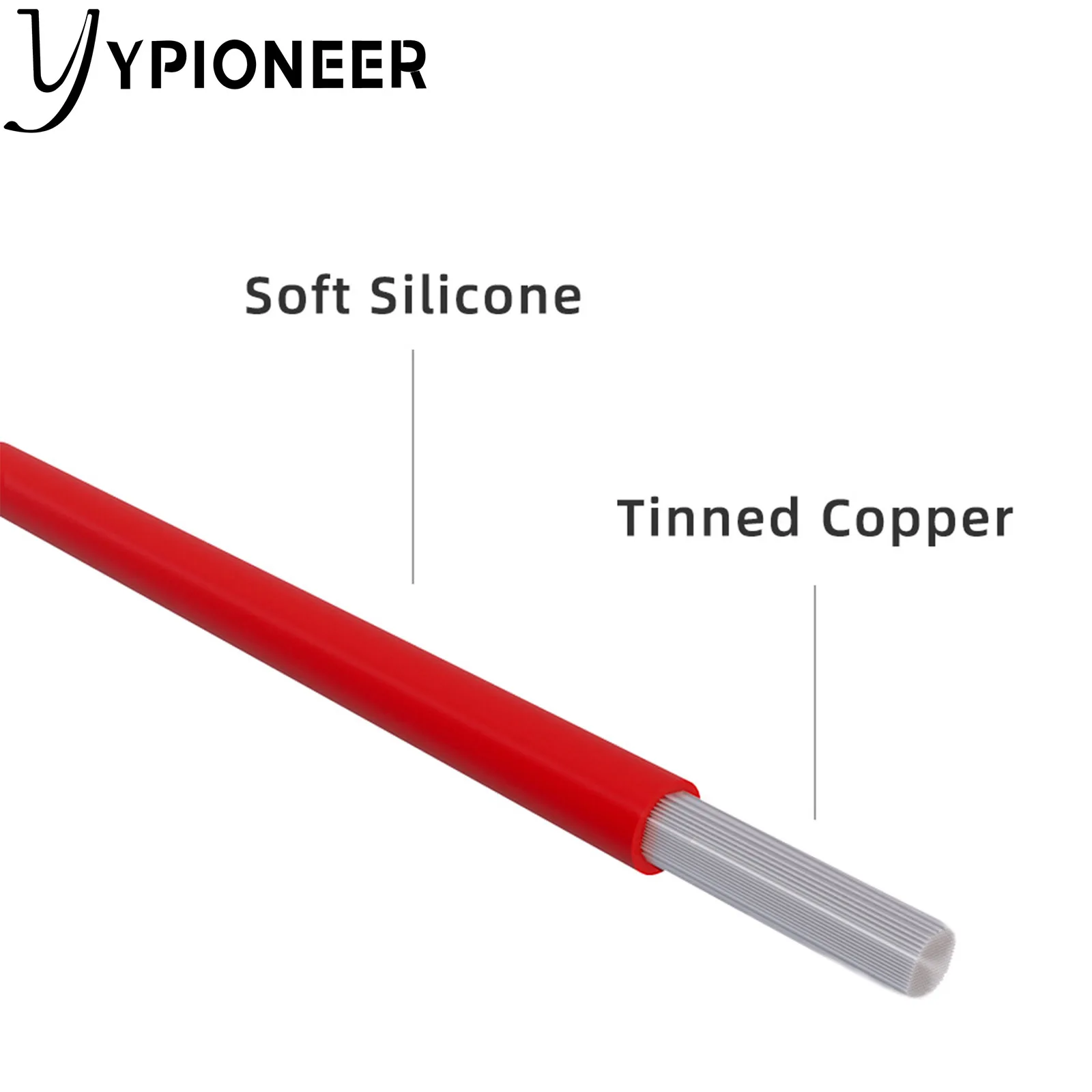 Cables de prueba de silicona YPioneer P1520, Cable de prueba de Minigrabber a Minigrabber, Clips de gancho de prueba IC Dual para prueba eléctrica, 5 uds.