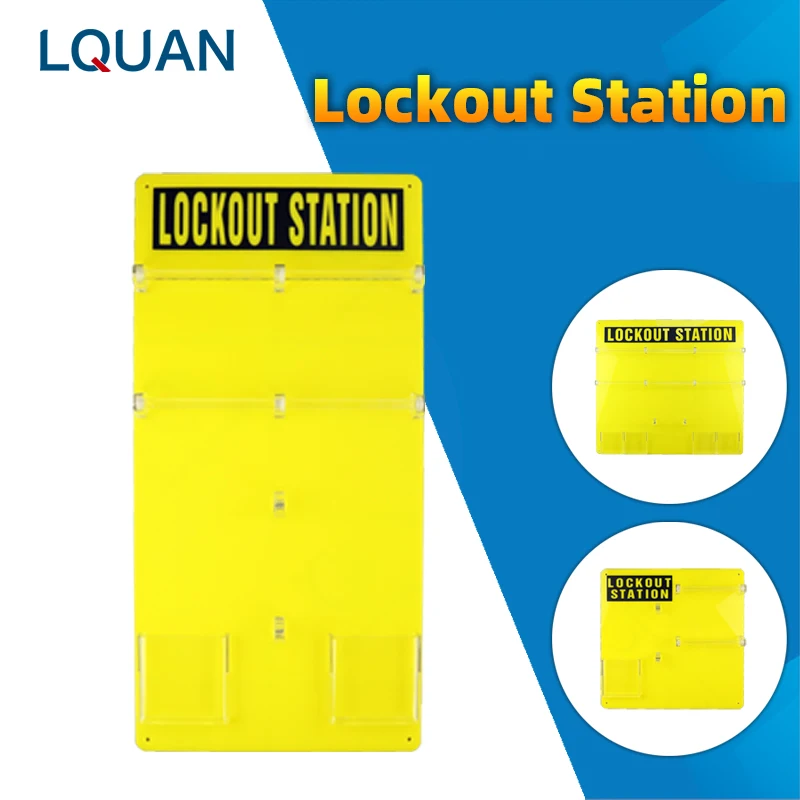 20-Lock Board Wall Mounted Lockout Tagout Stations, Combination Mini Padlock Lockout Station Board (Board Only)