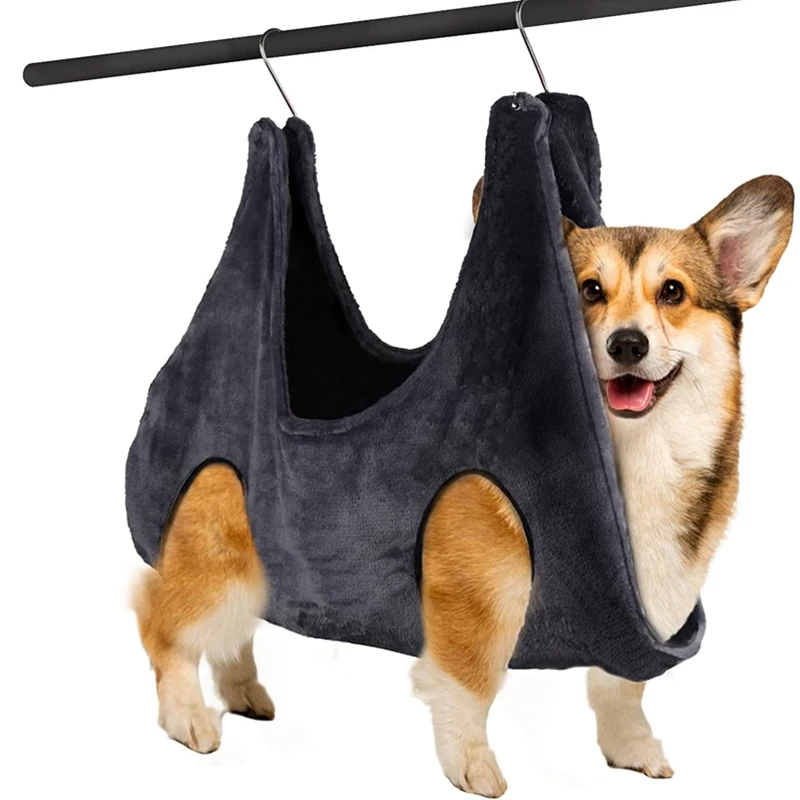 

Dog Cat Grooming Hammocks Helper Flannel Pet Grooming Hammock Restraint Bag Harness Pet Nail Clip Trimming Bathing