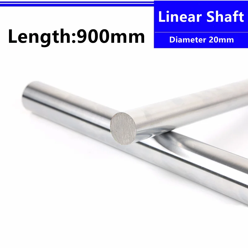 

4pcs Diameter Dia 20mm Length 900mm Long Linear Shaft Round Bar Optic Axis Cylinder Chrome Plated Liner Rod 3d Printer Parts