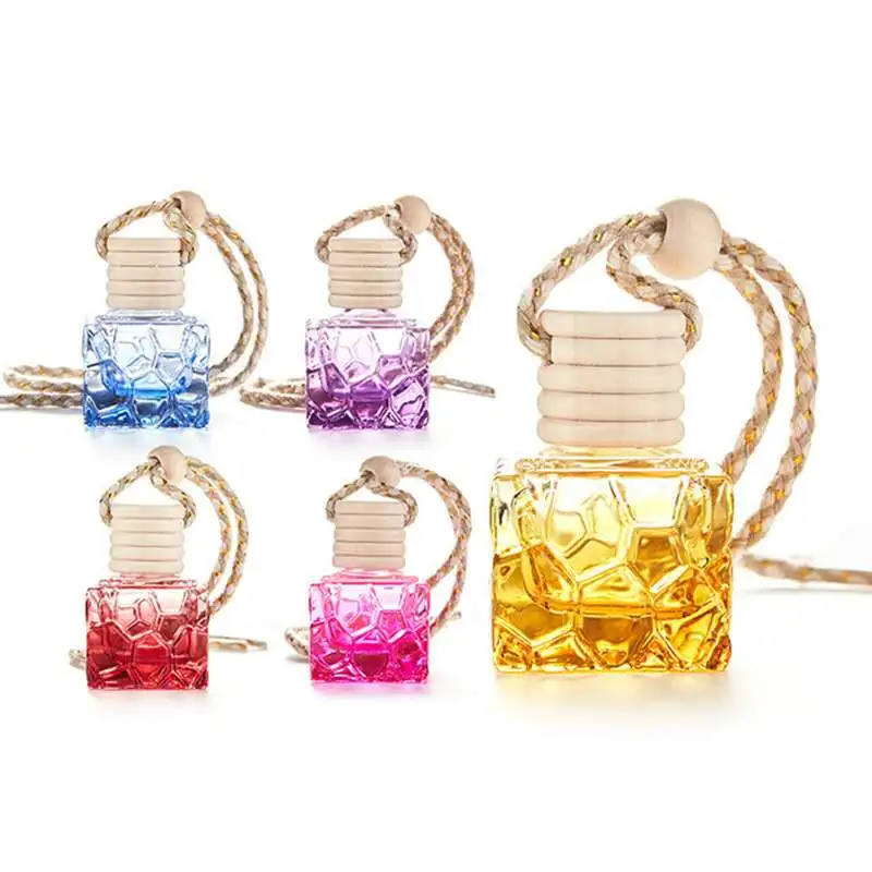 10ml Car Air Freshener Scent Perfume Bottle Ornament Essential Oil Diffuser Fragrance Hanging Empty Bottle Interior Accessory