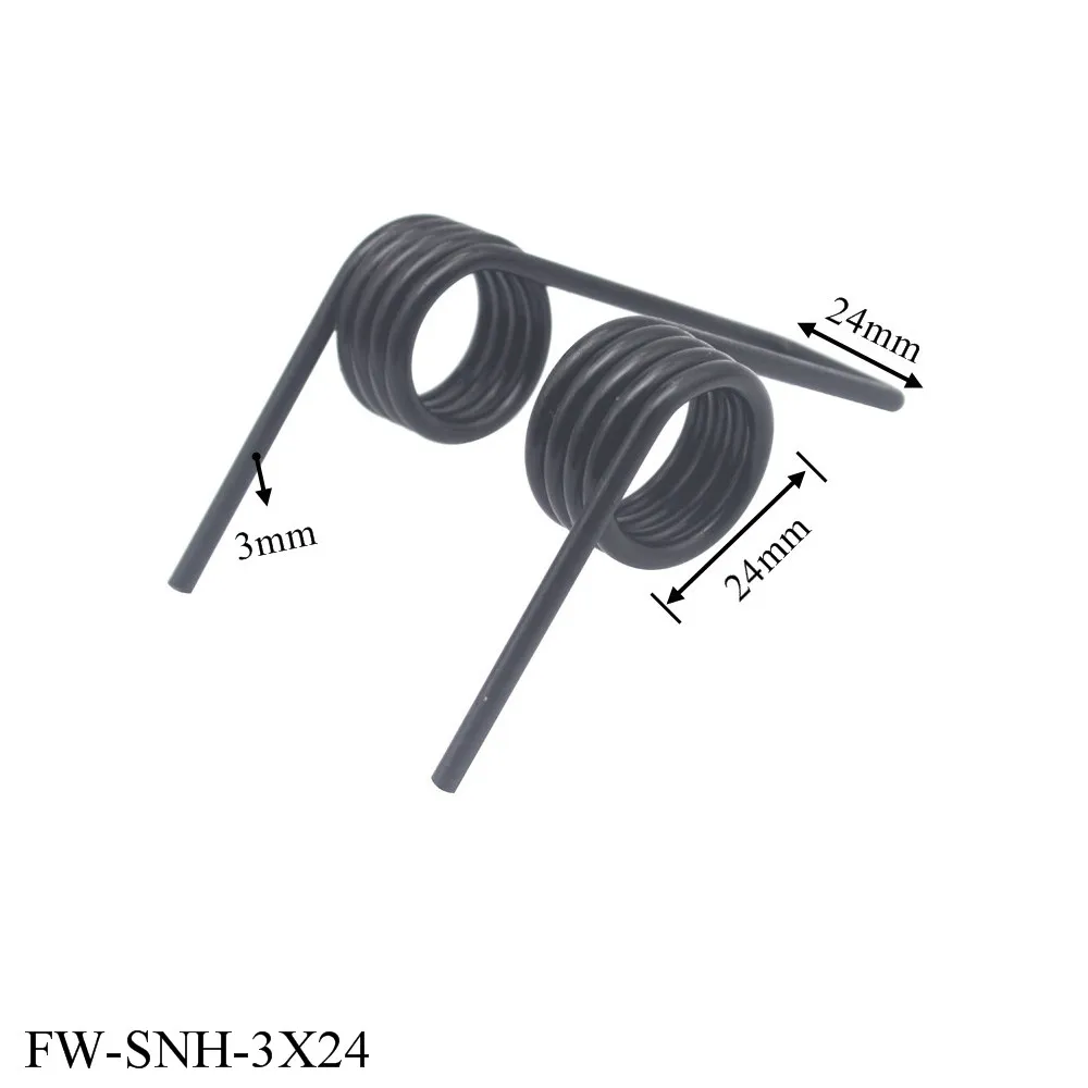 Customize Spring Steel Big Double Torsion Spring Wire Diameter 3mm X 24mm Outer Diameter
