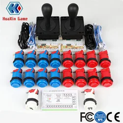 Classic Arcade Game Joystick, Push Button, DIY Parts for Mame USB Cabinet Zero Delay, USB Encoder, 8 Way HAPP Style