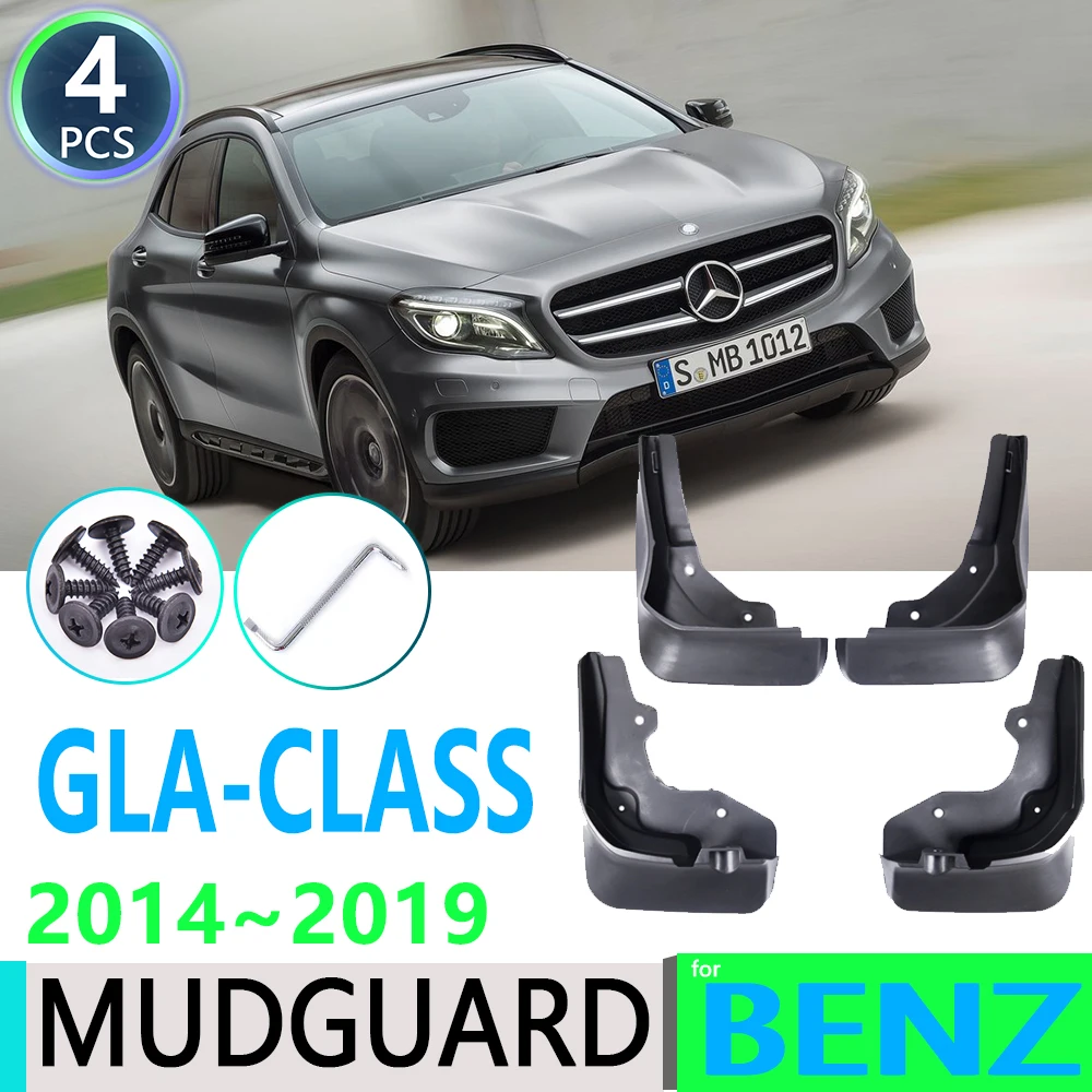 for Mercedes Benz GLA Class W156 2014~2019 180 200 220 250 260 AMG Fender Mudguard Mud Flaps Guard Splash Flap Car Accessories