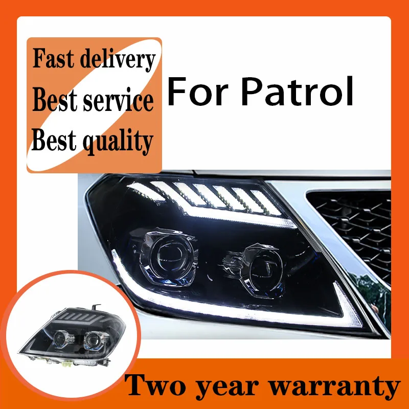

Car Styling For Nissan Patrol headlights 2012-2018 nissan patrol Y62 Head lamp All LED headlamp+Dynamic turning