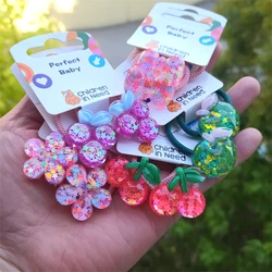 2PCS Cute Star Flower Grape Cartoon Princess Headwear Kids Elastic Hair Bands Baby Headdress Children Ropes Girls Accessories