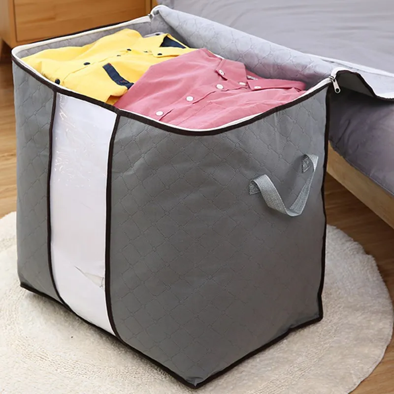 Quilt Opbergtas Vochtbestendige Kleding Afwerking Zak Dikke Non-woven Bewegende Verpakking Case Deken Organizer Beddengoed Container