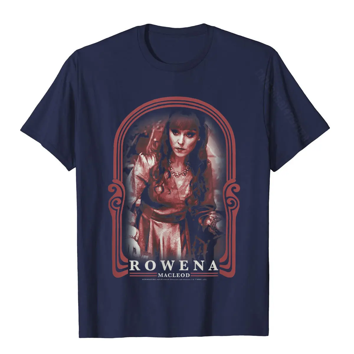 Supernatural Rowena Macleod Witchy Red Frame T-Shirt On Sale Design T Shirt Cotton Tees For Students 3D Printed