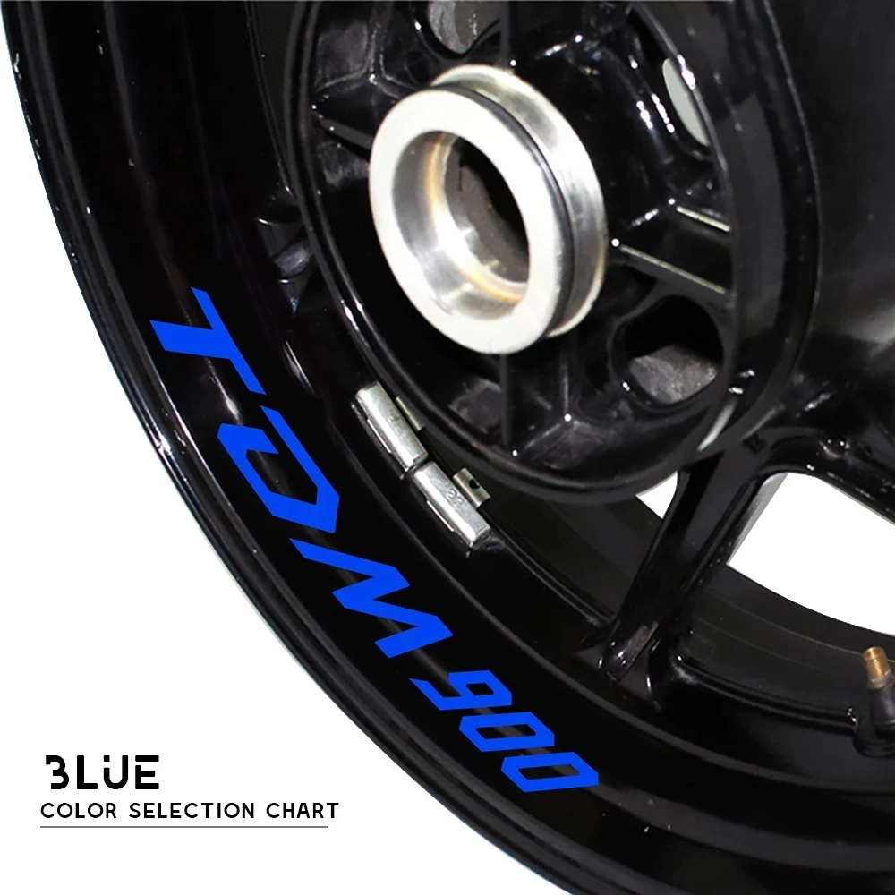 Reflective motorcycle tire sticker for YAMAHA TDM900 tdm 900 waterproof logo decorative sticker