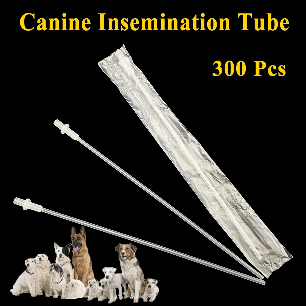 

300PCS Wholesale Artificial Insemination Tube Catheter Disposable Semen Injection Sheep Goat Medium Canine Clinic Pipe Pet Dog