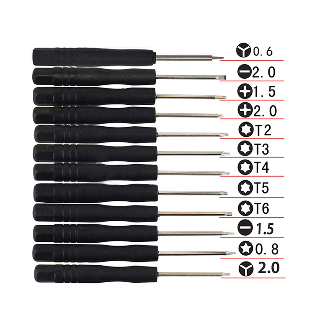 Screwdriver Set Eyeglasses Watch Phones Opening Pry Mobile Phone disassembly tool kit Set For Iphone Huawei Accessory 12PCS Kit