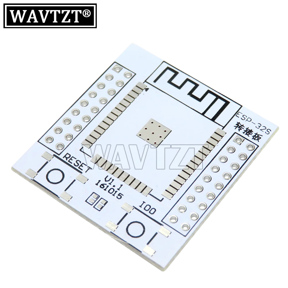 WAVTZT ESP32 ESP-WROOM-32 IoT Wifi Wireless Bluetooth Module + ESP32S ESP-32S Adapter Board