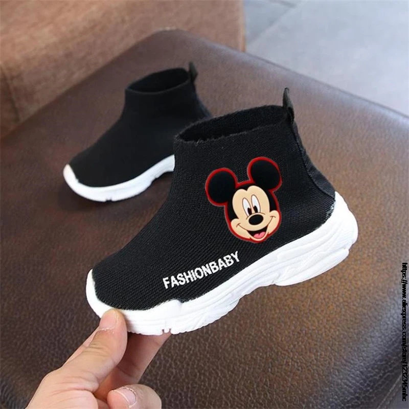 Mickey Mouse Children Duck Shoes For Boys Gilrs New Disney Soft Spring Autumn Baby Kids Sneakers Infant Tennis Breatha