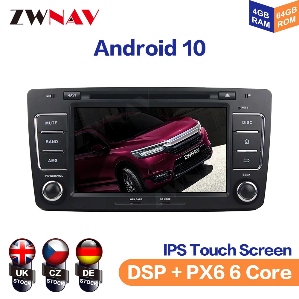 

DSP Android 10 Octa Core Car DVD Player GPS Navigation For Skoda Octavia 2012-2017 Auto Radio Muiltmedia Player Stereo Head Unit