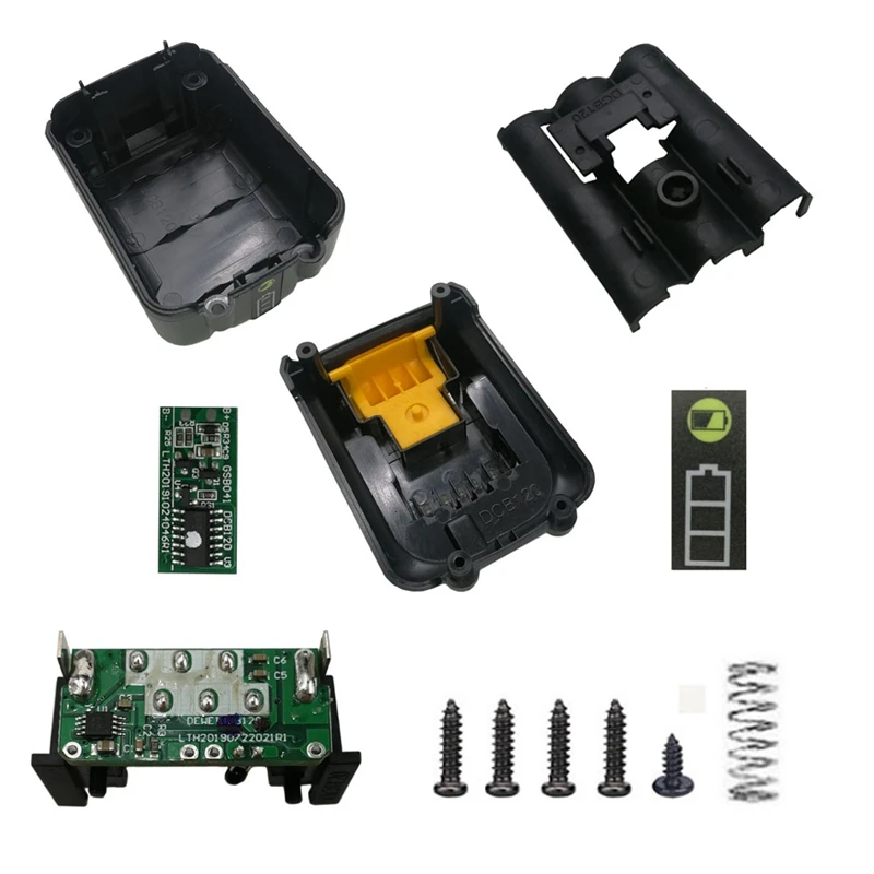 6X18650 DCB120 Battery Plastic Case PCB Charging Protection Circuit Board Box For DeWalt 10.8V 12V Li-ion Battery dcb125 dcb127