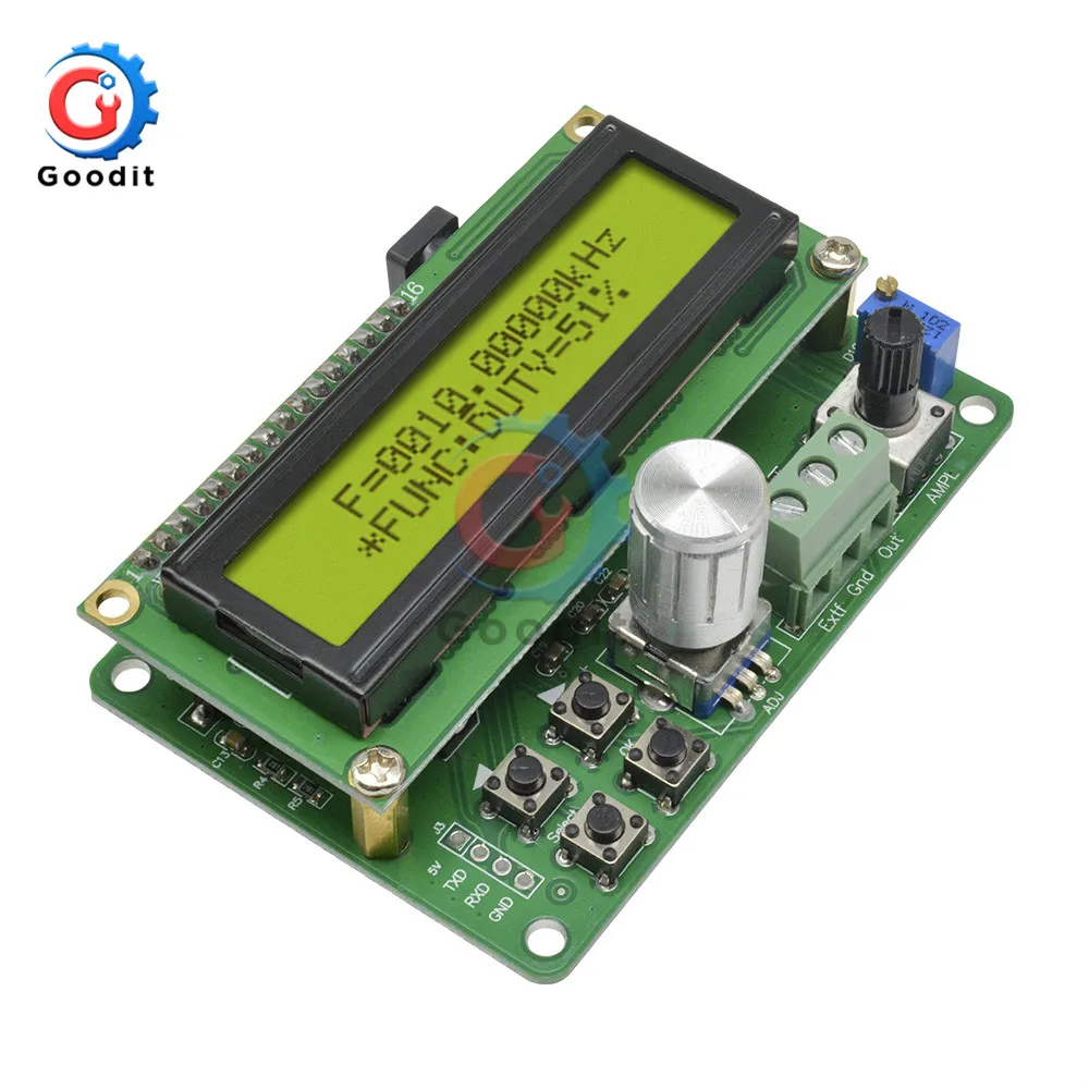 FYE050 DDS Function Signal Generator Random Waveform Triangle Sine Square Sawtooth Wave Duty Cycle Frequency Generator Module