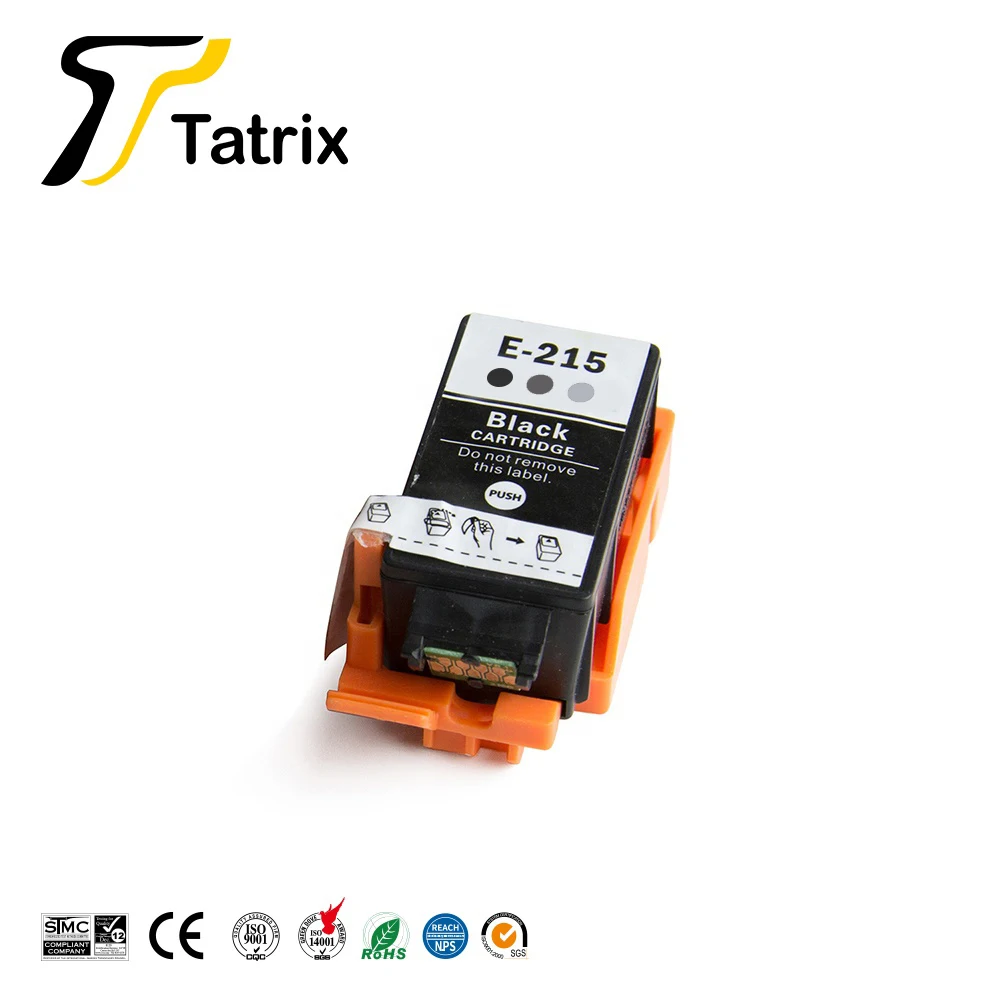 Tatrix E-215 T215 BK T215 CL Compatible Ink Cartridges For Epson  Workforce WF-100 / WF100  printer. 215 INK Cartridge (NA/AU)