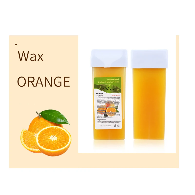 100g Hair Removal Cream Depilatory Wax Cartridge Heater Waxing Honey Aloe Rose Strawberry Flavor for Women Men Hair Removal