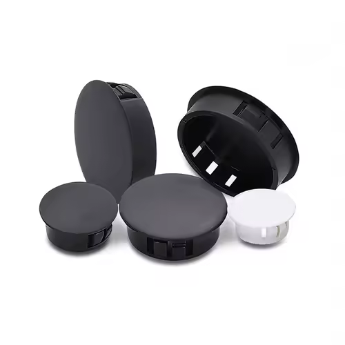 10PCS Snap-on Hole Plug 5mm~50mm Round Plastic Black / White Blanking End Caps Tube Pipe Inserts Plug Bung - Image 3