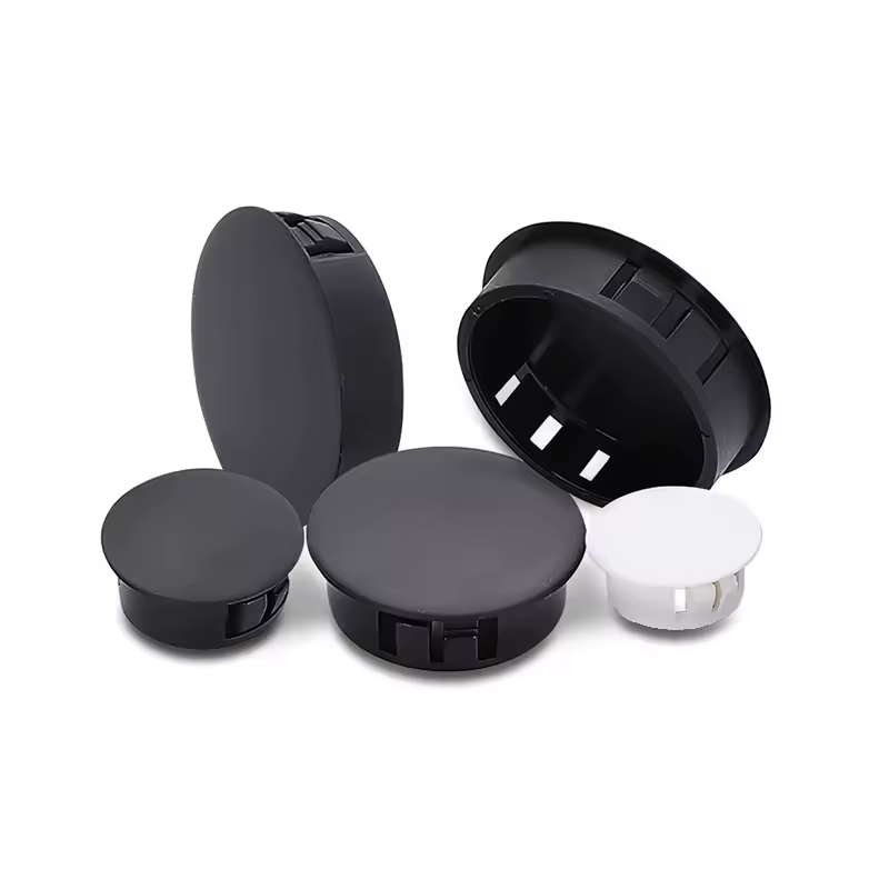 10PCS Snap-on Hole Plug 5mm~50mm Round Plastic Black / White Blanking End Caps Tube Pipe Inserts Plug Bung - Image 3