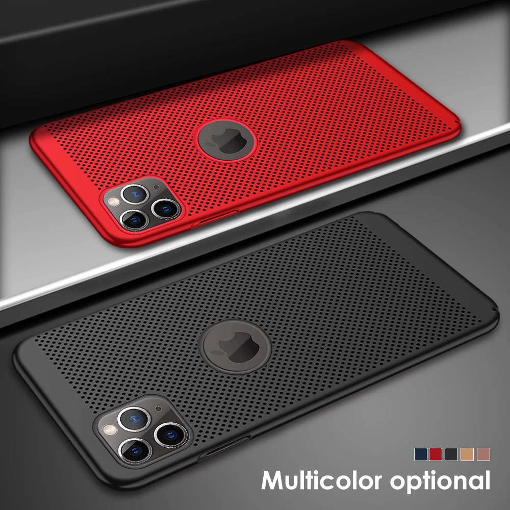 Ultra Slim Phone Case For iPhone 12 13 11 14 Pro Max Mini PC Heat Dissipation Cases For iPhone X XR XS MAX 7 8 6 6S 14 Plus SE