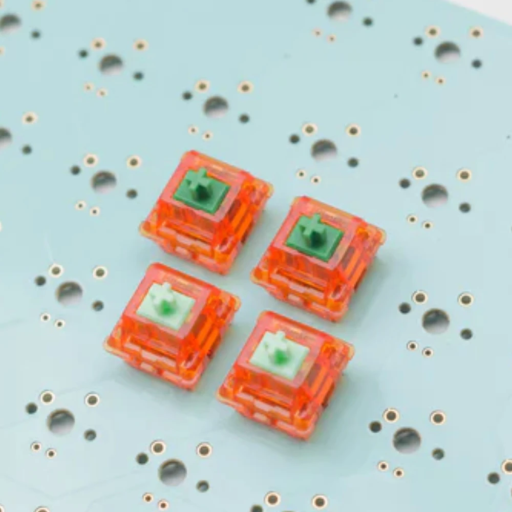 

C3 EQUALZ Tangerine V2 Switches for Mechanical Keyboard 62g 67g Precise Lubed Translucent Linear Axis Customize DIY Gamer GK61